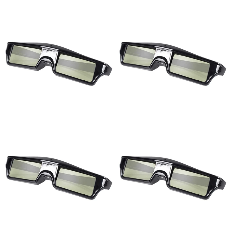 4X Rechargeable Active Shutter 3D Glasses For Optoma Benq Acer Sony ALL DLP Projector