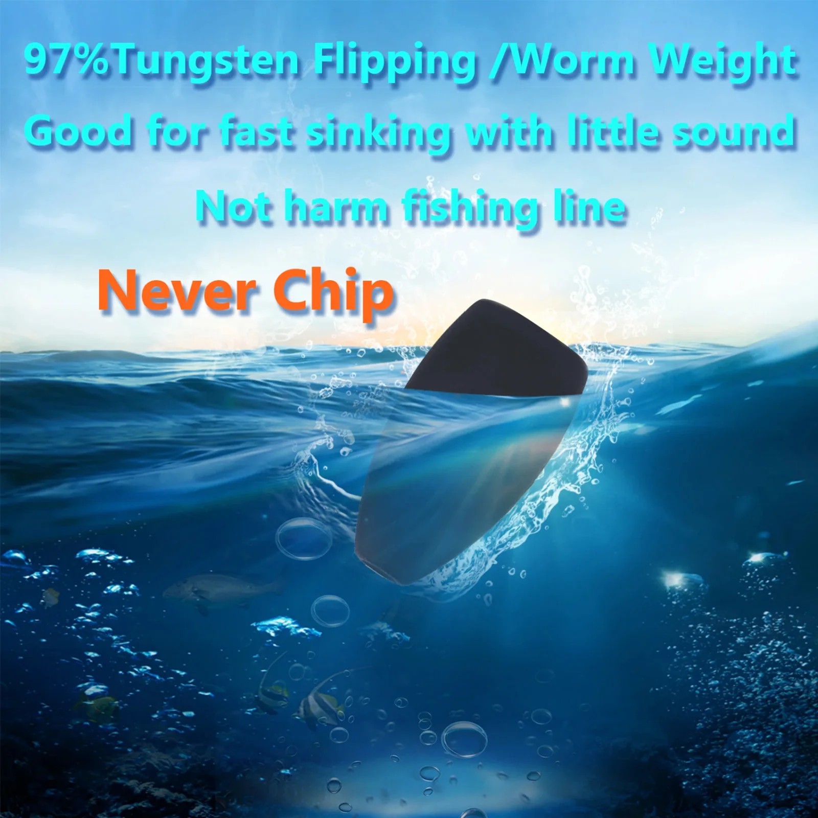 Maximumcatch Tungsten Bullet Gewichtsblei für Texas Rig, Bassköder, Wurm und Softplastik-Angelköder – Detail 5
