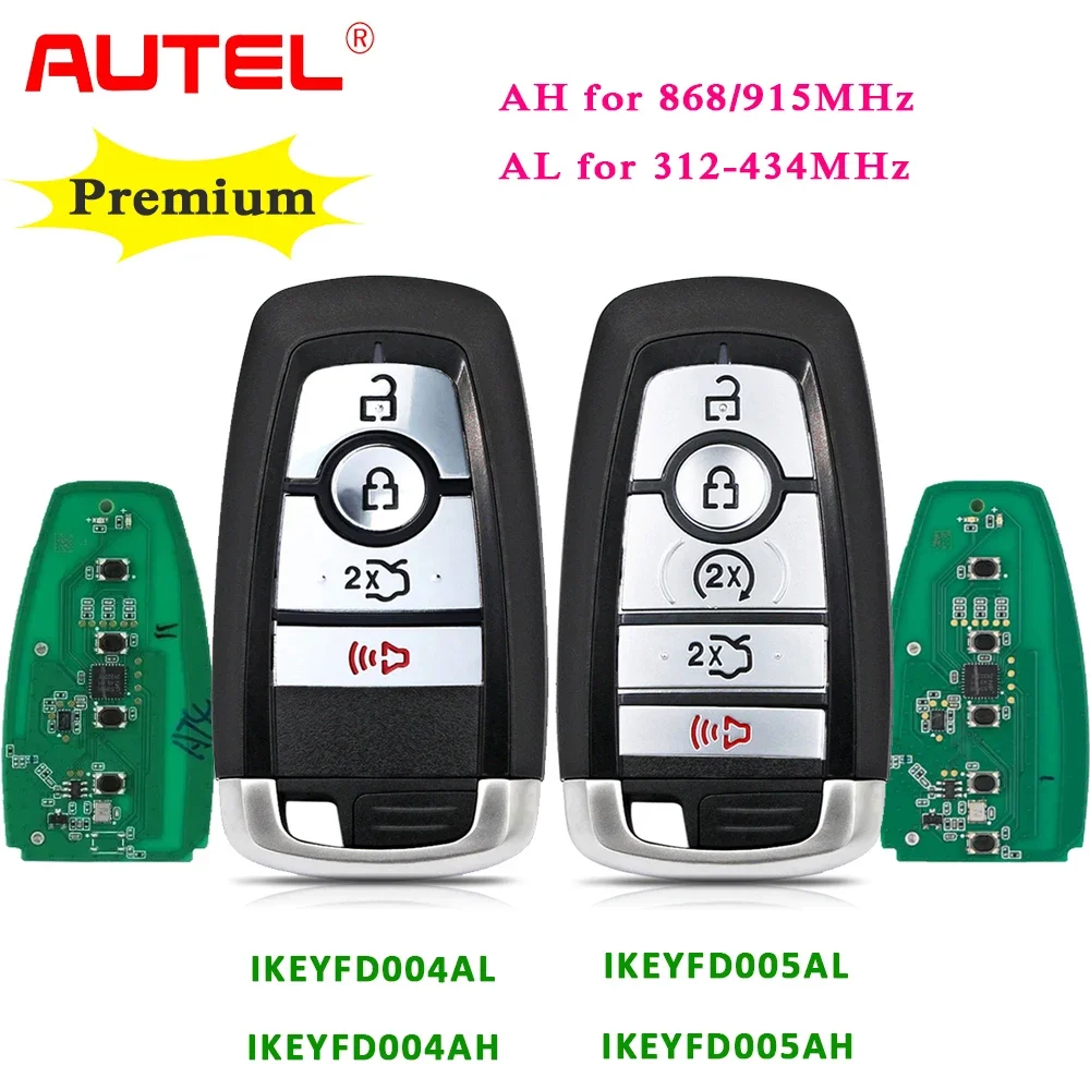 AUTEL IKEYFD004AH IKEYFD004AL IKEYFD005AH IKEYFD005AL MAXIIM IKEYforPremium Style Smart Key for Ford Used with KM100 IM508 IM608