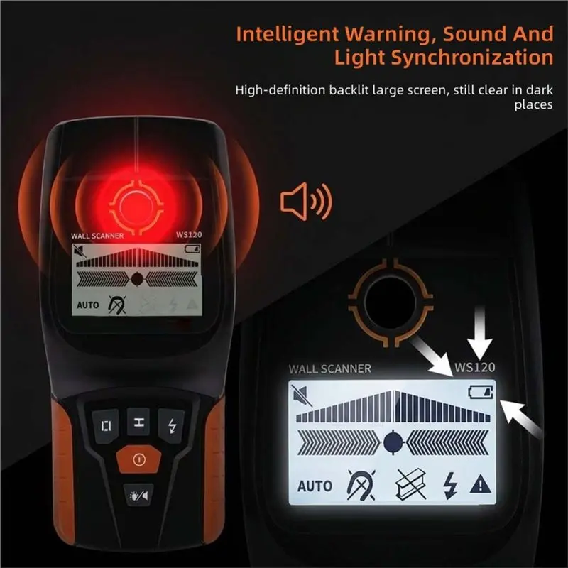 A01F-WS120 Intelligent Wall Scanner Precise Rebar & Pipeline Locator For Home Renovation