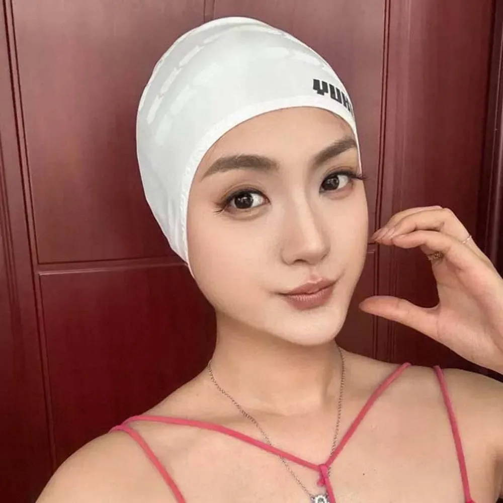

Major Bathing Cap Elastic Swimming Headgear Soft Thicken Design Diving Hat 3D Fit Professional Swim Head Hood Men