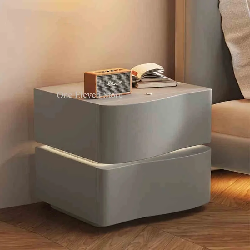 

Night Cabinet Nightstands Minimalist Low Corner Bedside Table Shelf Bedroom Modern Mesita De Noche Dormitorio Bedroom Furniture