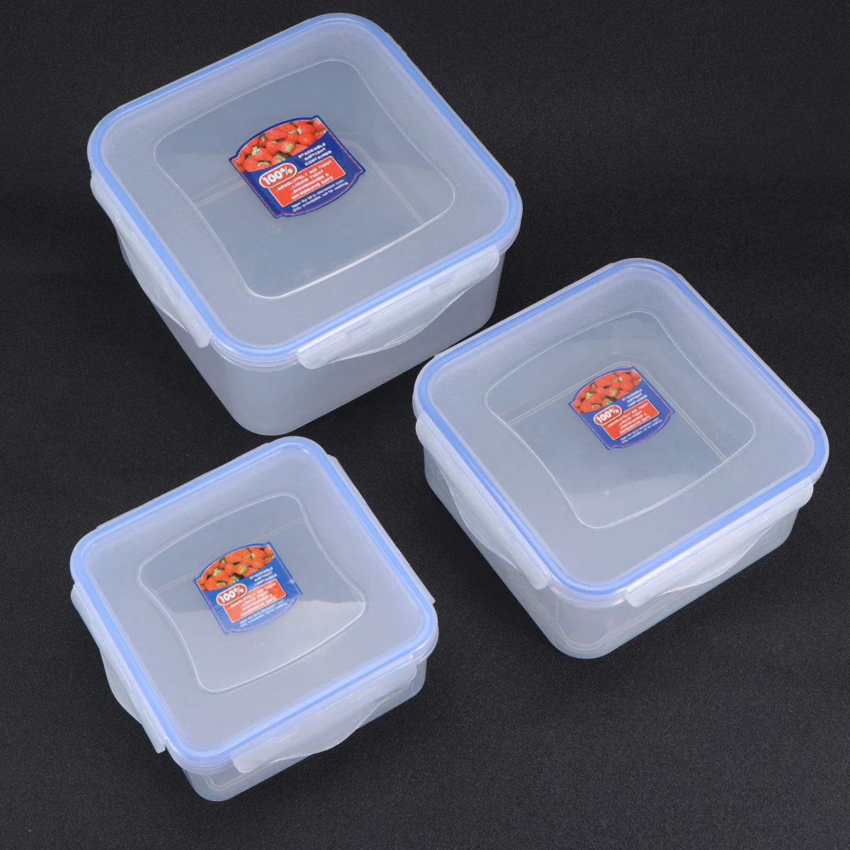 

8 Pcs Mini Lunch Box Set Eco-friendly Fresh-care Container Square Space-saving Containers