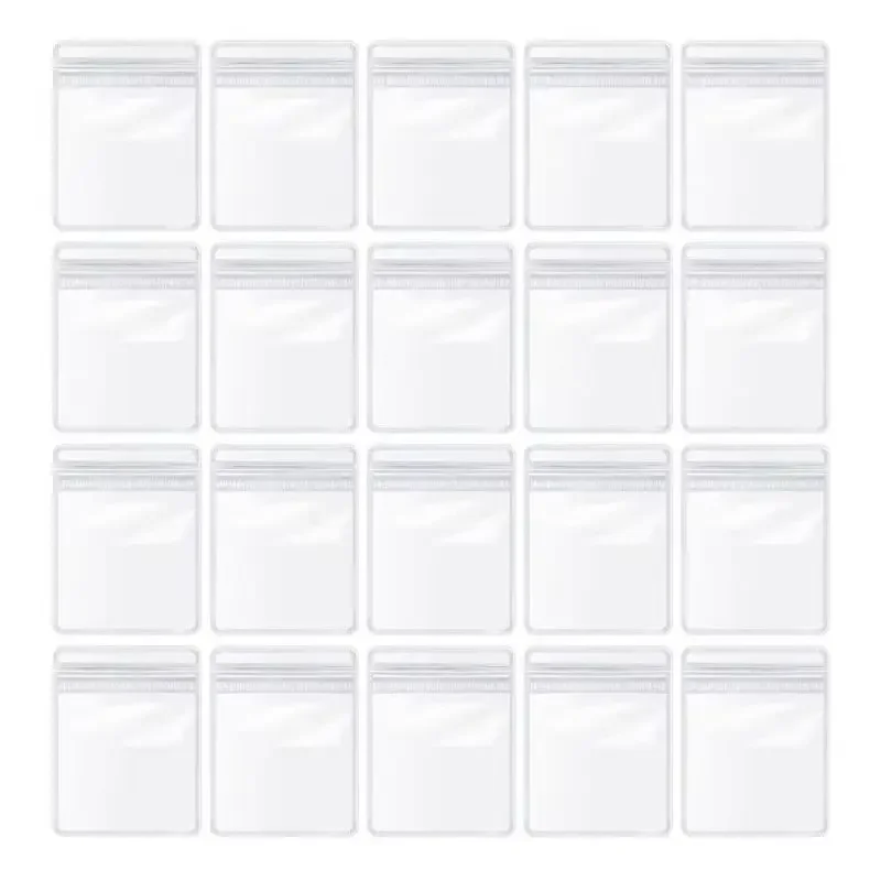 Acrylic Jewelry Box Organizer With 20 Portable Anti Tarnish Jewelry Bags Transparent Waterproof Earring Jewelry Storage Box