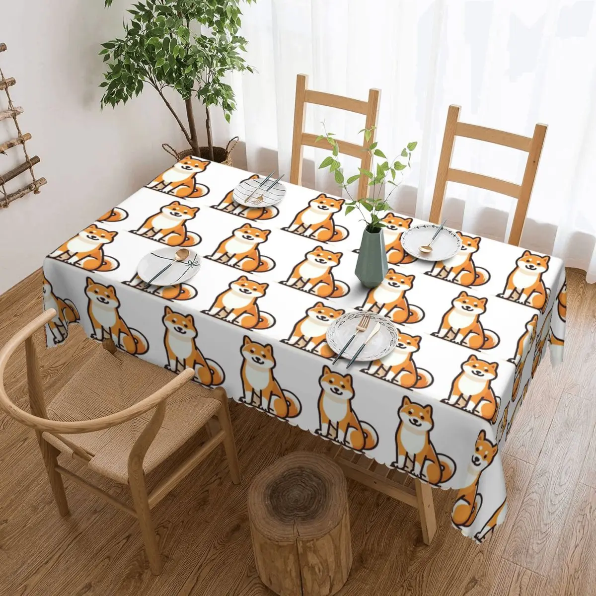 Shiba Inu_ A Comprehensive Guide Tablecloth Restaurant Kitchen Rectangular Tablecloth Festival Party Outdoor Dining Table Cover