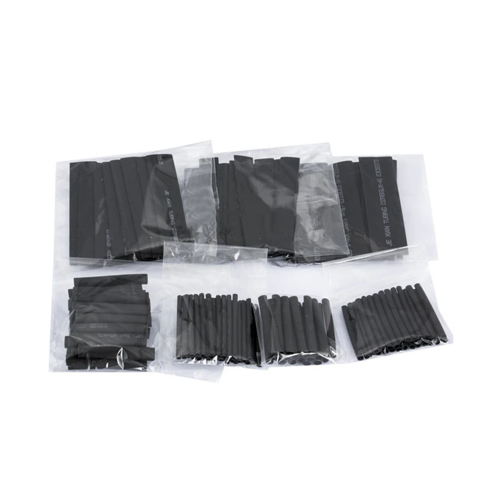 127/164 Pcs Heat Shrink Sleeving Tube Tube Assortment Kit Electrical Connection Electrical Wire Wrap Cable Waterproof Shrinkage