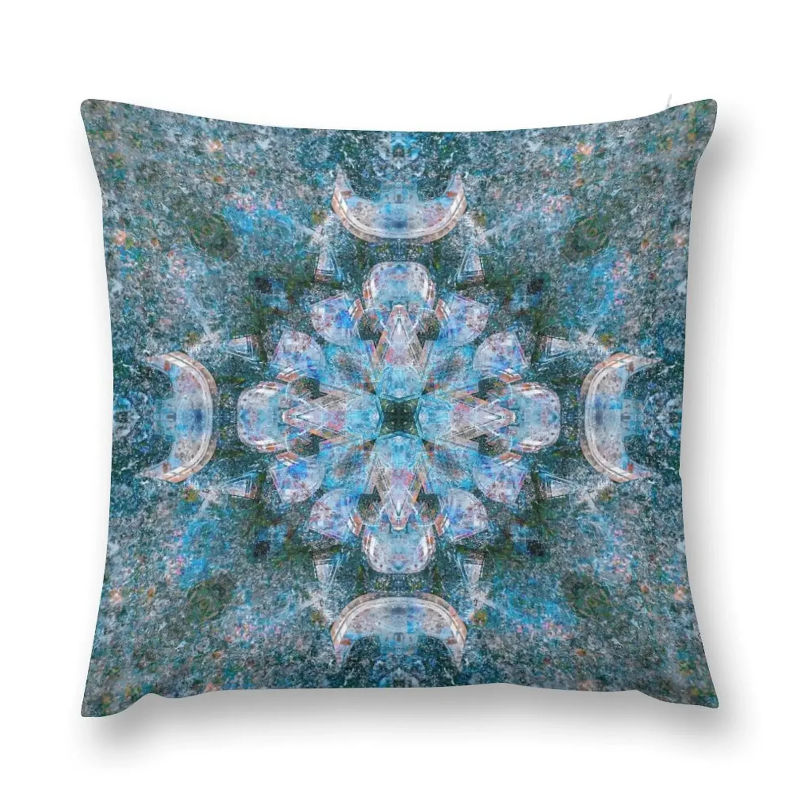 Burst of Blue Throw Pillow christmas cushions covers home decor items luxury throw pillow covers pillow