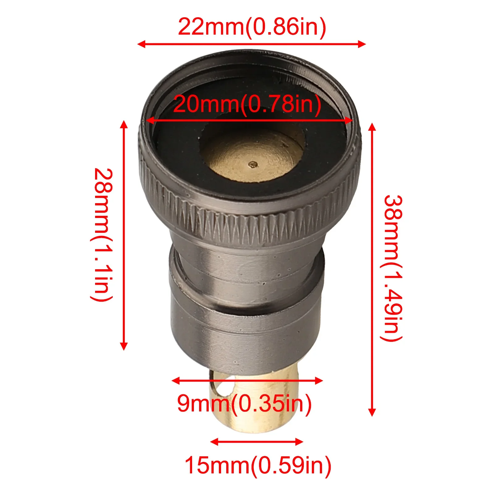 For Washing Machine Brass Water Valve Washing Machine Valve Prevent Water Flooding 38mm Easy Installation Flood Prevention