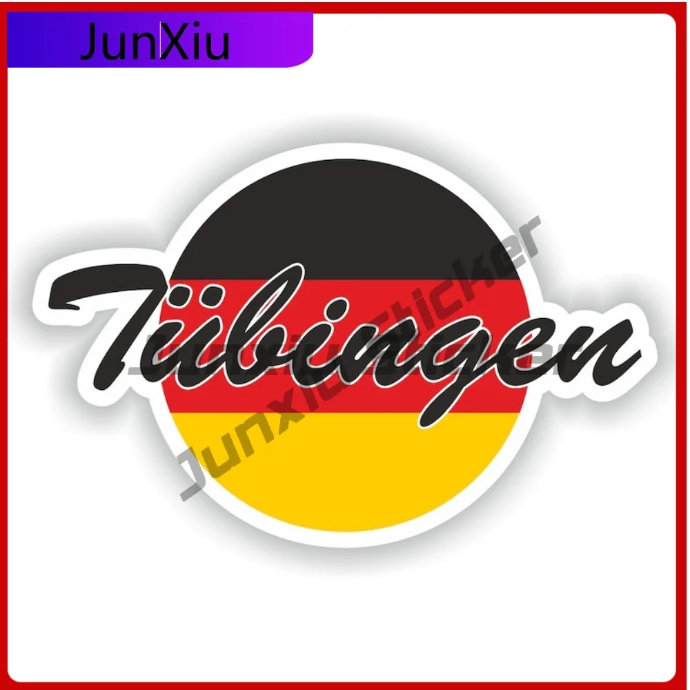 

Tubingen City Germany Flag Vinyl Decals Graphic Decoration Sticker Adventure Motorcycle Stickers Custom Car Decals Cars Bicycle