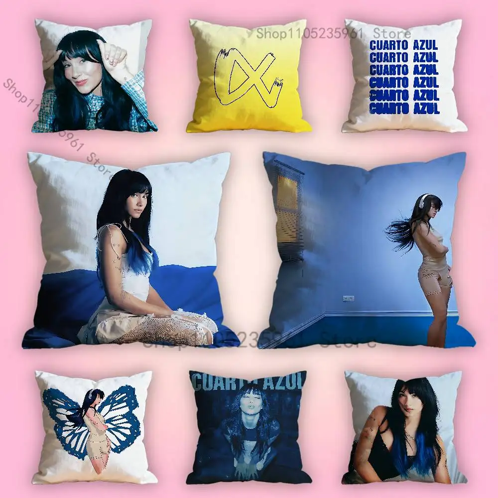 

A-Aitana Cuarto Azul Pillowcase for Sofa Room Office Decor Printing Protector Cushion Cover Valentine gift Custom