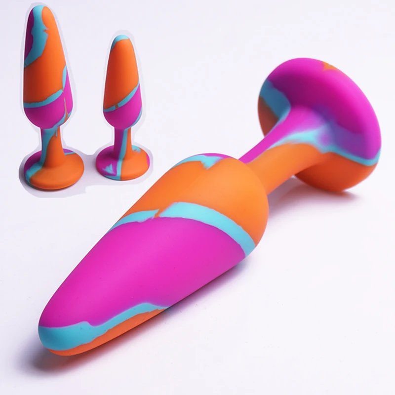Silicone Jeweled Anal Plug Trainer Training Sex Toys,Butt Plugs With Crystal,Analplug Buttplug