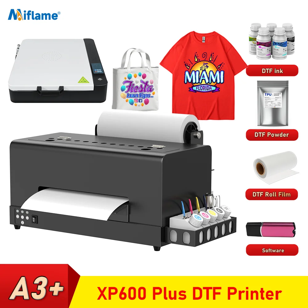 A3 Plus DTF Printer For Epson XP600 T shirt Printing Machine Directly to Film Transfer Printer For Clothes Fabric Impresora dtf