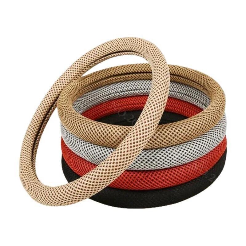 Truck Lorry Van Bus Breathable Steering Wheel Cover 38 40 42 45 47 50 CM for Dongfeng SANY SCANIA IVECO ISUZU Volvo MAN DAF Hino