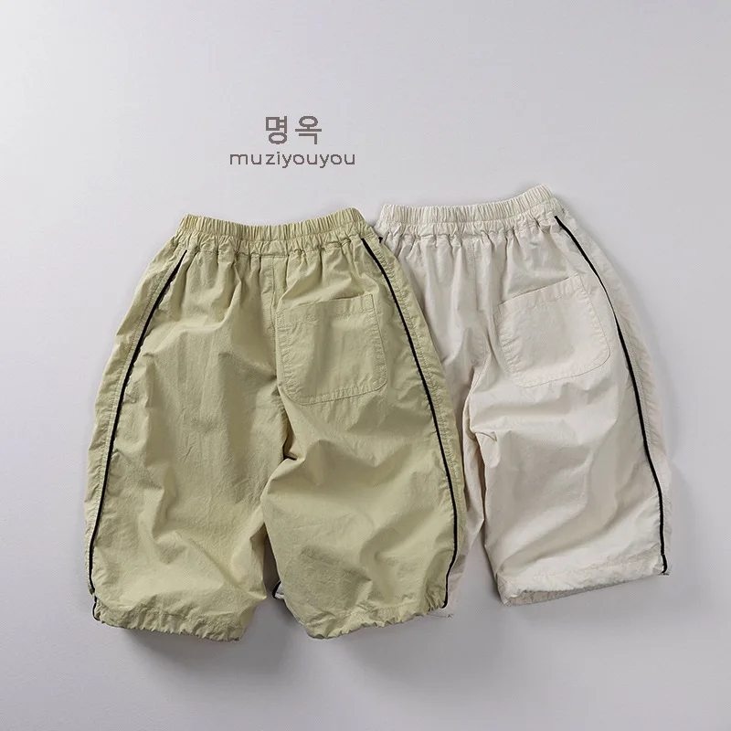 2026 Summer New Children Casual Pants Thin Cotton Girls Mosquito Resistant Pants Baby Boys Loose Sweat Pants Kids Trousers
