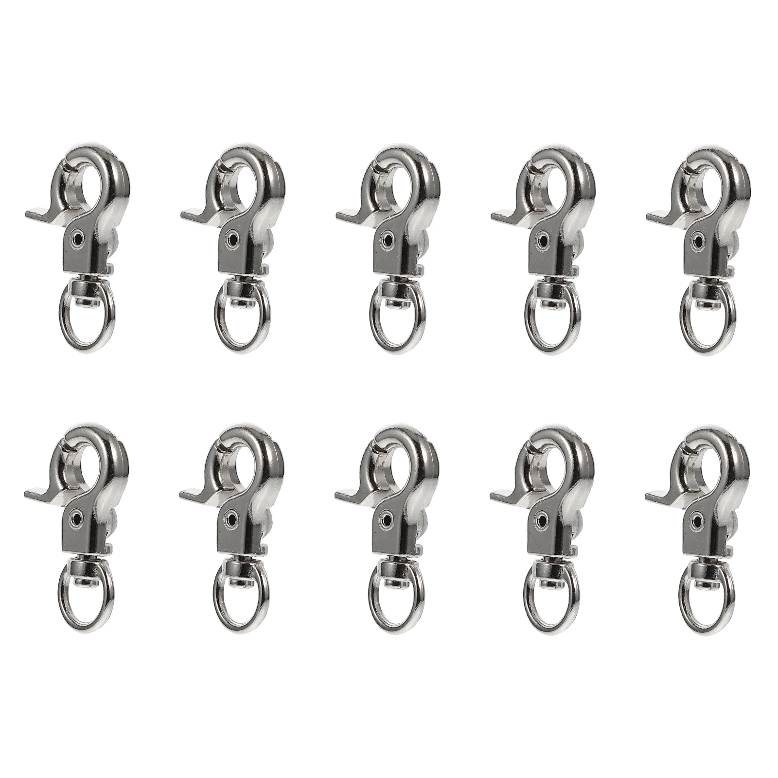 

10pcs Parrot Cage Door Lock Safety Buckles Stainless Steel Birdcage Clips Metal Snaps for Birds Suitable Small Medium Large