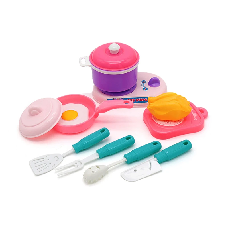 Maison de jeu créative amusante pour enfants, jouet de cuisine pour garçons et filles, simulation de cuisine, ensemble de couverts mignons, cadeau d'anniversaire de vacances