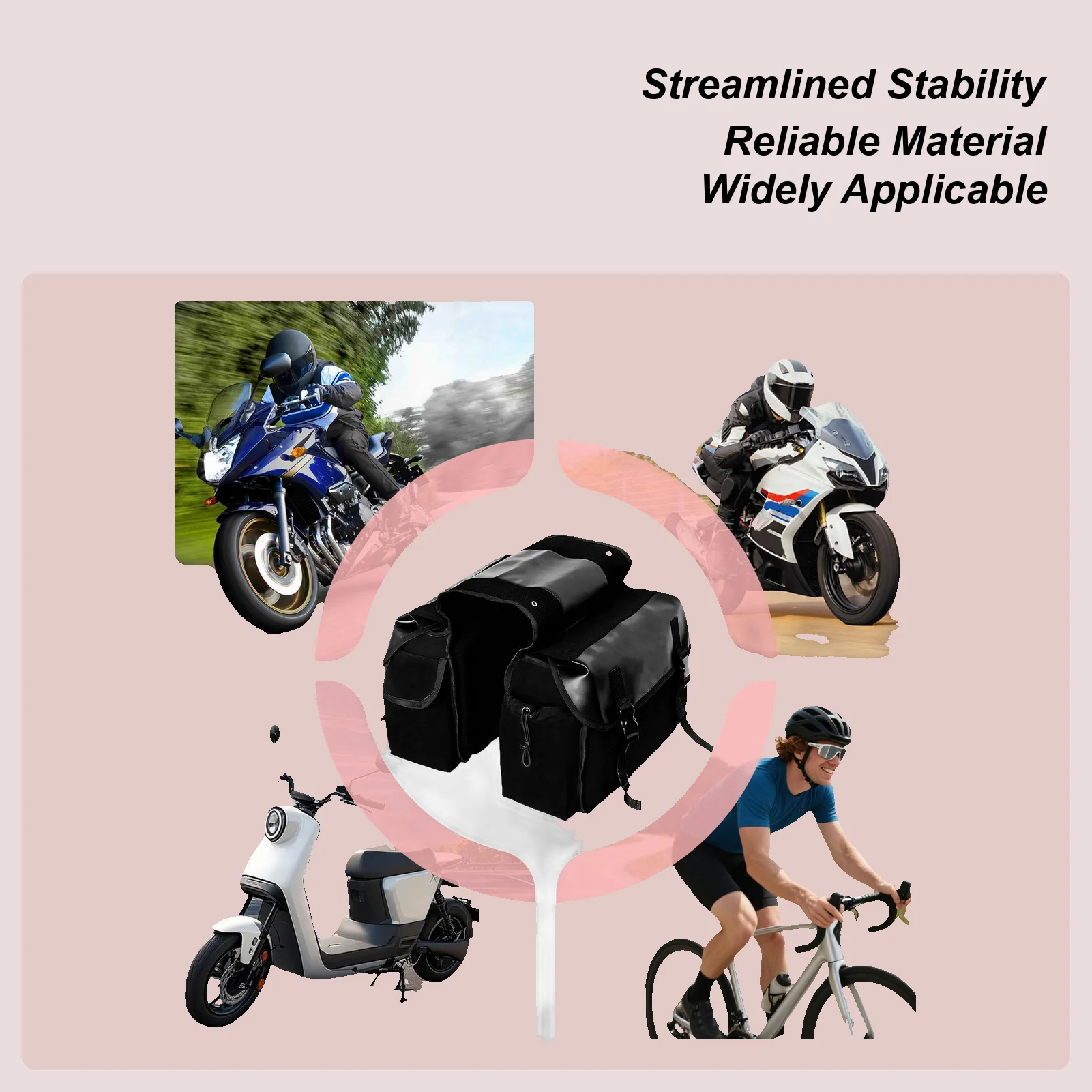 

Мотоциклетные седельные сумки, водонепроницаемая парусиновая седельная сумка, мотоциклетная боковая сумка для мотоцикла, велосипеда, скутера, езды на велосипеде, поездки на работу