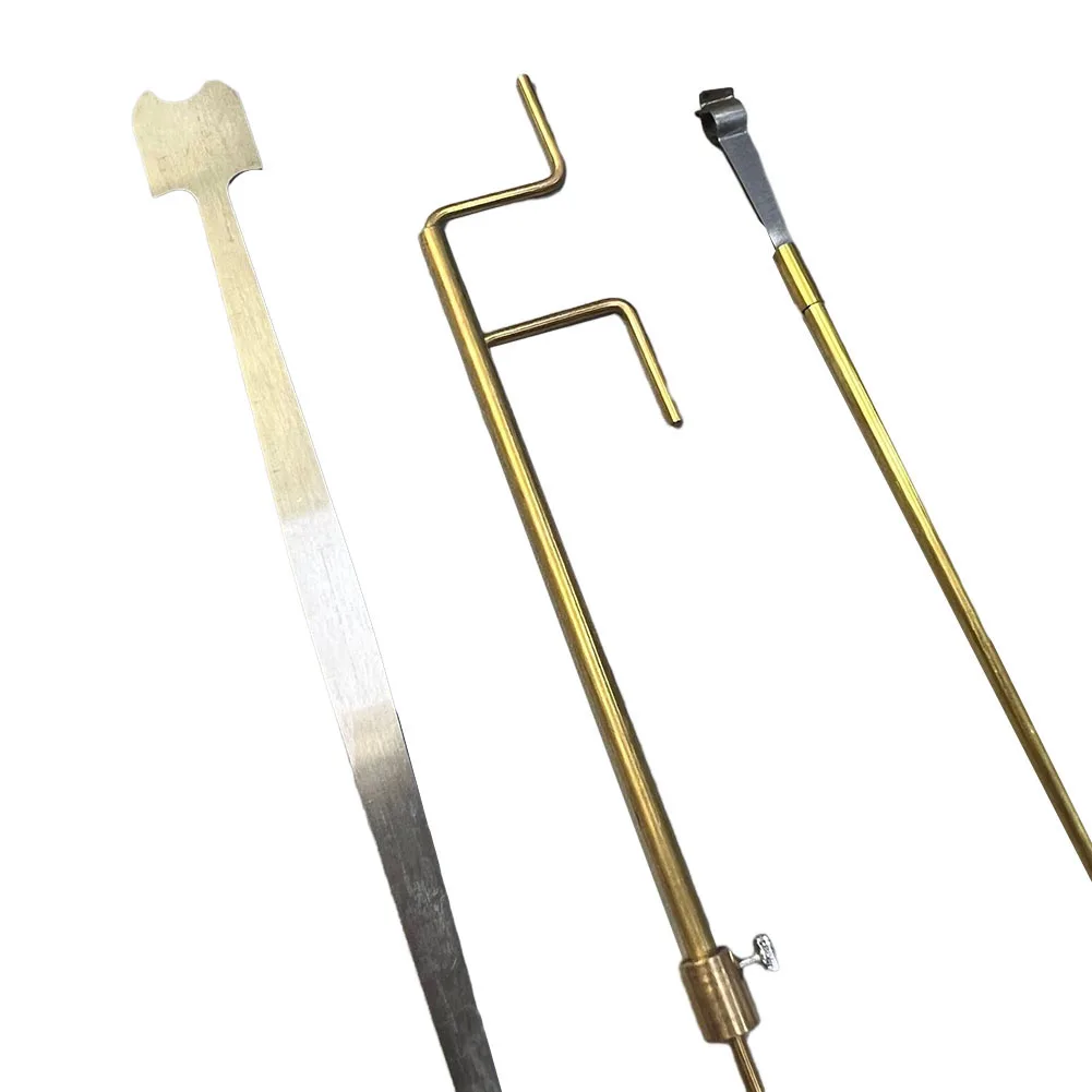3Pcs/Set Cello Repair Tool Luthier Cello Gold Install Kit Part Post Professional Repair Stainless Steel Copper
