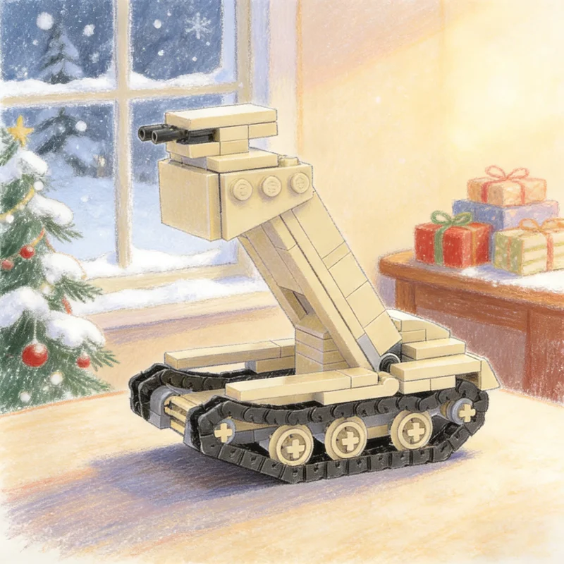

175pcs MOC Praying Mantis Tank Model Building Blocks Architecture DIY Assemble Festival Gifts Toys Education Creative Idea