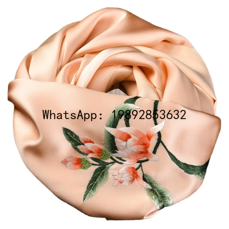 

PYJ handmade Suzhou embroidery silk scarf gift mother