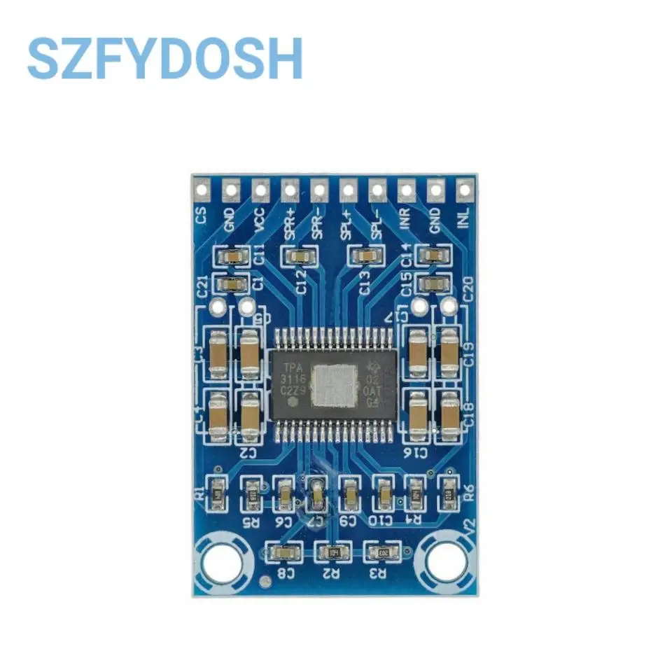 DC 12V-24V 2x50W Dual Channel Mini Digital Amplifier D Class 50W+50W TPA3116D2 XH-M562 Amplifier 50W Power Amplifier Board