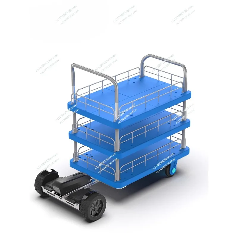 

Small motion trolley warehouse factory hotel restaurant ktv three-layer freight flatbed truck electric handling trolley