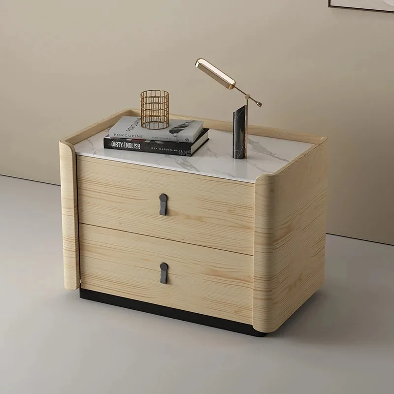 /Accent Mesita de noche de lujo cajón Simple moderno decoración estética mesita de noche segura almacenamiento nórdico Criado Mudo muebles de Hotel