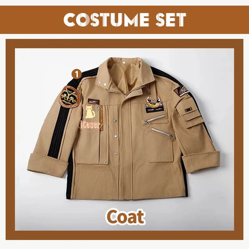 Love and Deepspace Caleb Cosplay Costume Wig Brown Flying Jacket Supersonic Uniforms Halloween Party Women Men Carnival Outfit