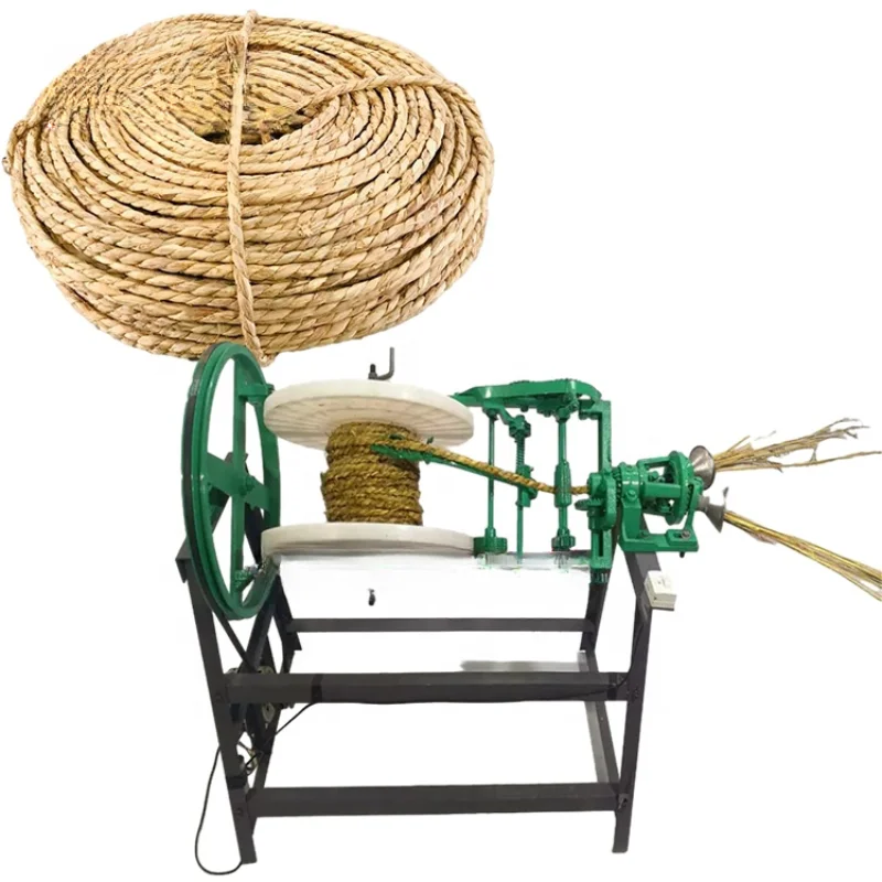 

Electric semi-automatic straw rope making machine hemp rope braiding weaving machine reed straw rope spinning