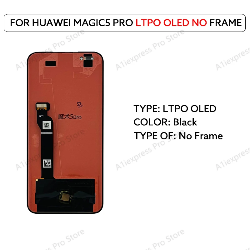 LTPO OLED LCD Display Voor Honor Magic 5 Magic 5 Pro LCD Touch Screen Digitizer Vergadering Panel PGT AN10 N19 TFT LCD Reparatie onderdelen