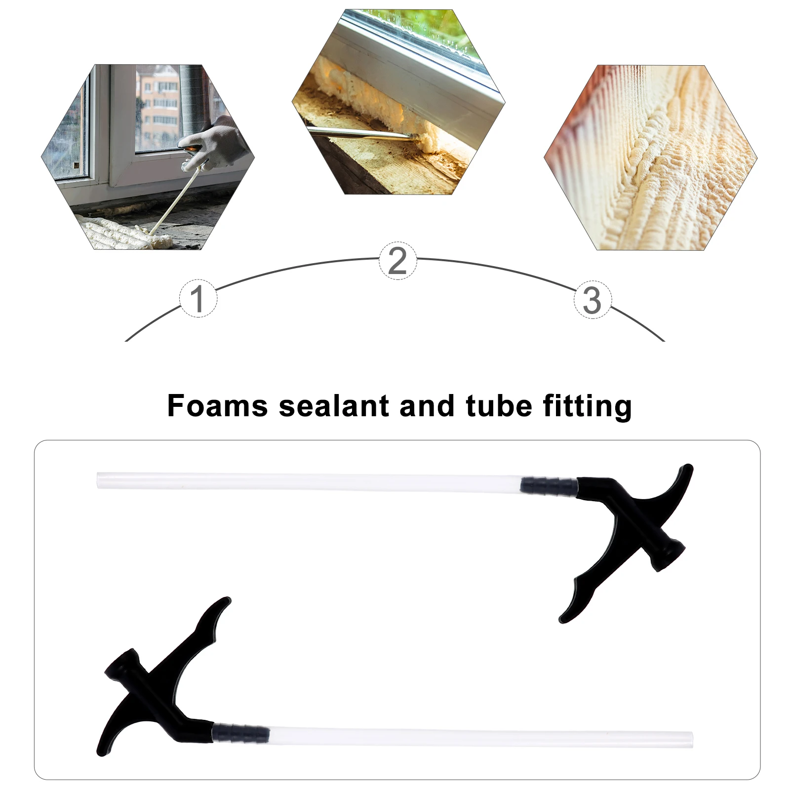 

30Pcs Spray Foams Replacement Tubes Plastic Durable Odorless Trigger Assembly for Gap Filling Foams Nozzles Gap Filling Tnbe