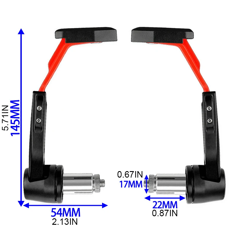 Motorcycle handguard CNC Aluminum Alloy Hand Guards Easy to Install Anti-drop Hand Guard Plug Motorcycle Modification Parts
