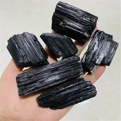1pc High Quality Natural Black Tourmaline Rough Stone Black Tourmaline Raw For Meditation Healing