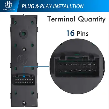 SORGHUM 93571-2S000 93576-2S000 LHD Přední levý hlavní spínač okna Tlačítko spolujezdce pro Hyundai Tucson IX35 2010 2011 2012 2015 10 nejlepší prodej spínač oken pro Hyundai ix35 - №3