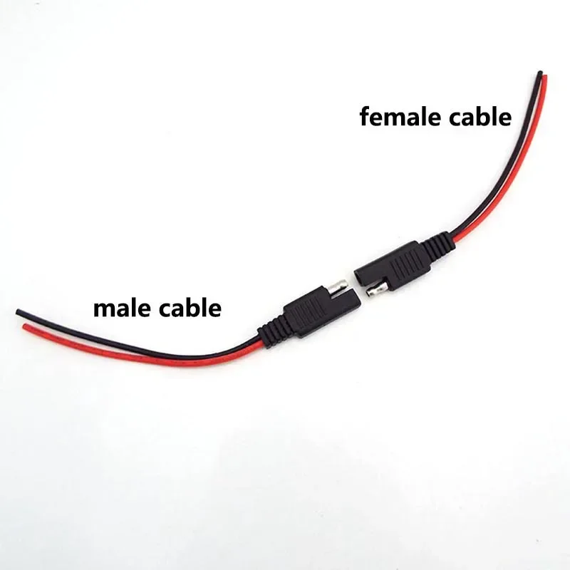 18AWG 10CM SAE male female Cable Power Extension connector wire for DIY Automotive Solar Battery Plug Wire SAE Cable P1