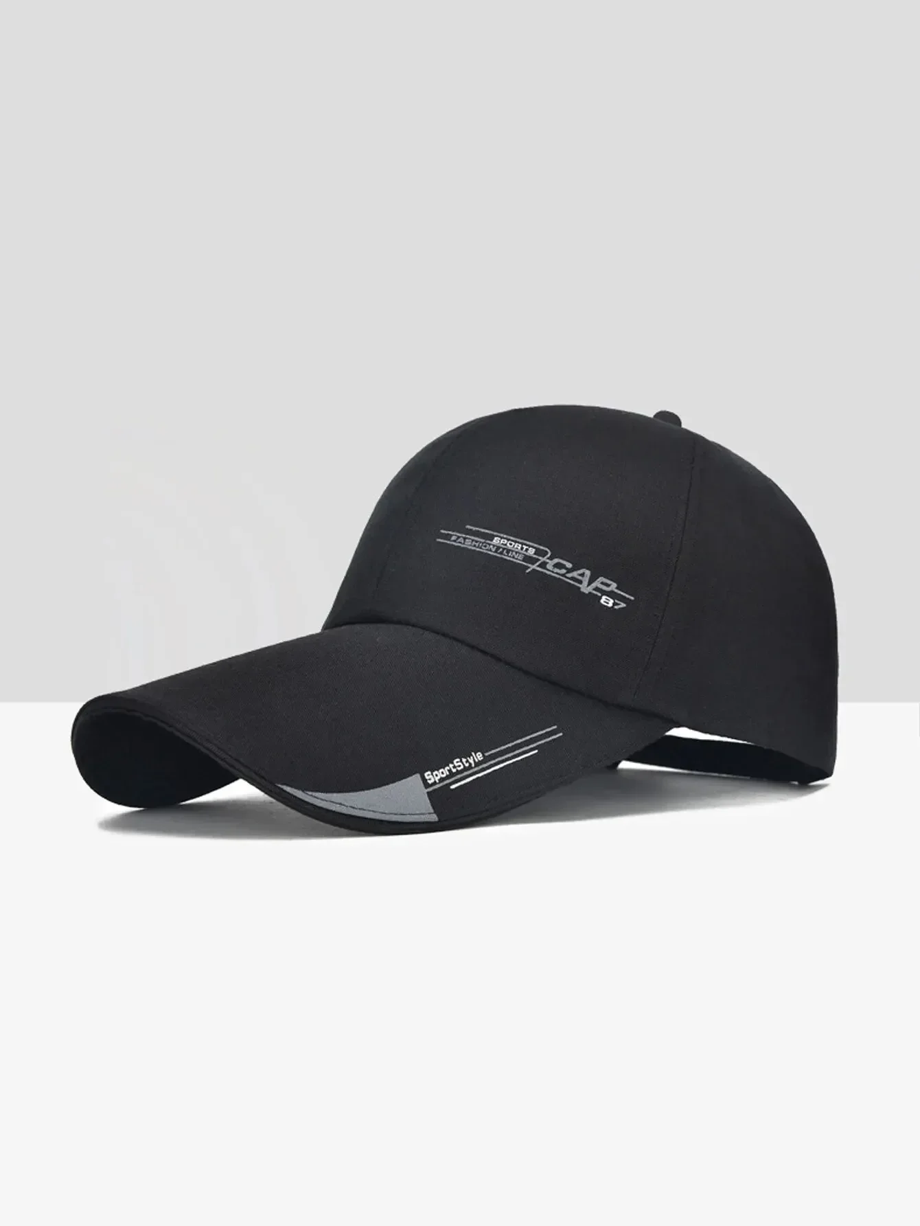 

Korean Style Baseball Hat, Large Brim Sunscreen Cap, Trendy Canvas Duck Tongue Hat for Youth, Spring & Autumn Outdoor Fashion
