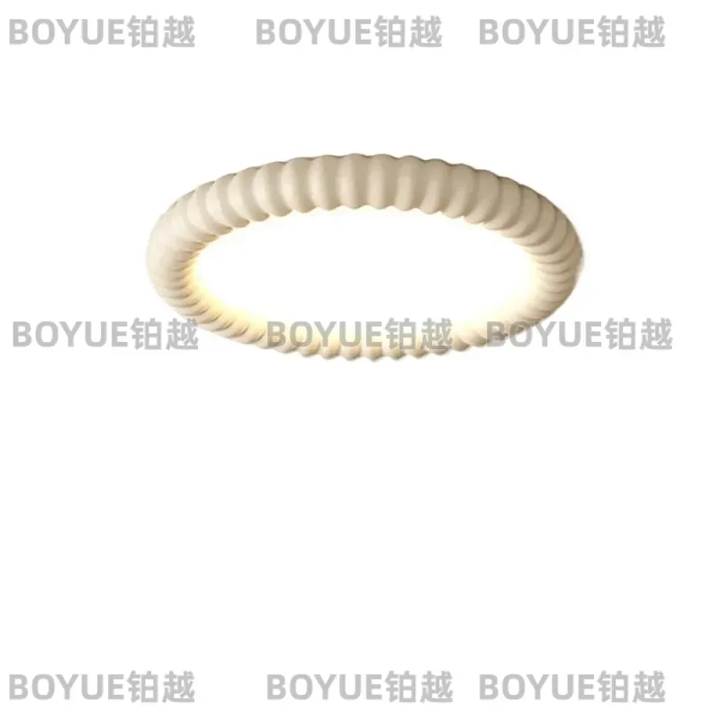 for Master Bedroom New Modern Simple Cream Style Cheese Ceiling Light Full Spectrum Eye Protection for Bedroom Living