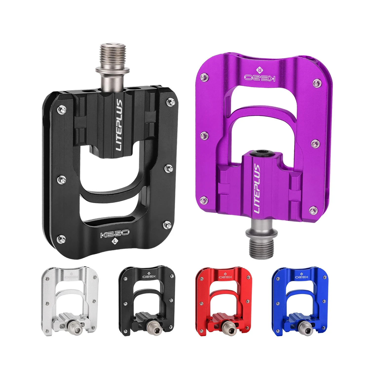 AliExpress GOLDIX Liteplus Ultralight Bicycle Folding Pedal K620 3 Bearing Aluminum Alloy Double-sided Anti-slip Pedals for Brompton Bicycle Pedal