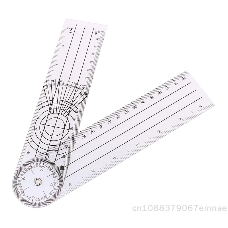 【xxx】1PC Multi-Ruler Goniometer Angle  Spinal Ruler 360 Degree Measuring Tool[ZYS]