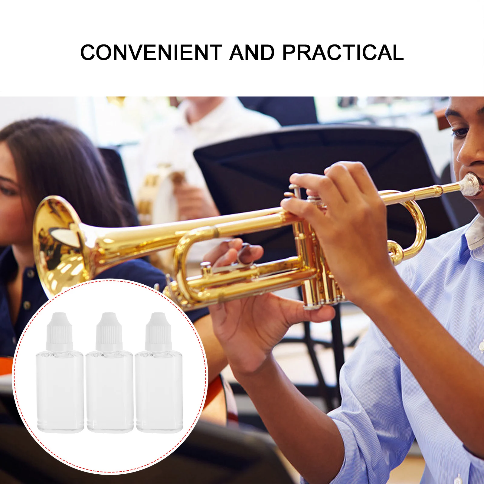 

3Pcs Instrument Lube Piston Oil Key Grease Wheel Tool Lubricant Plastic Tuba Trumpet Maintenance Lightweight Portable