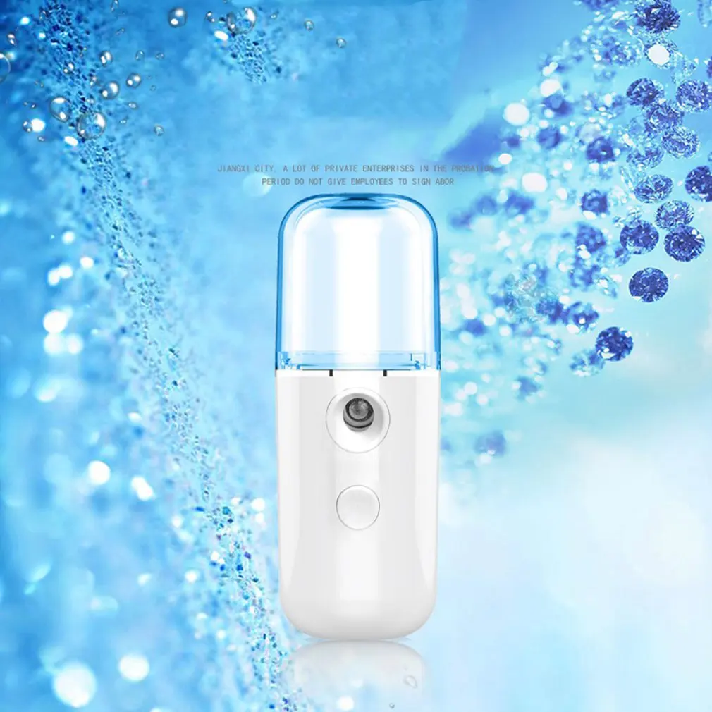 Nano Spray Water Replenisher Hydration Instrument Mini Portable Rechargeable Facial Steamer Beauty Moisturizing Humidifier