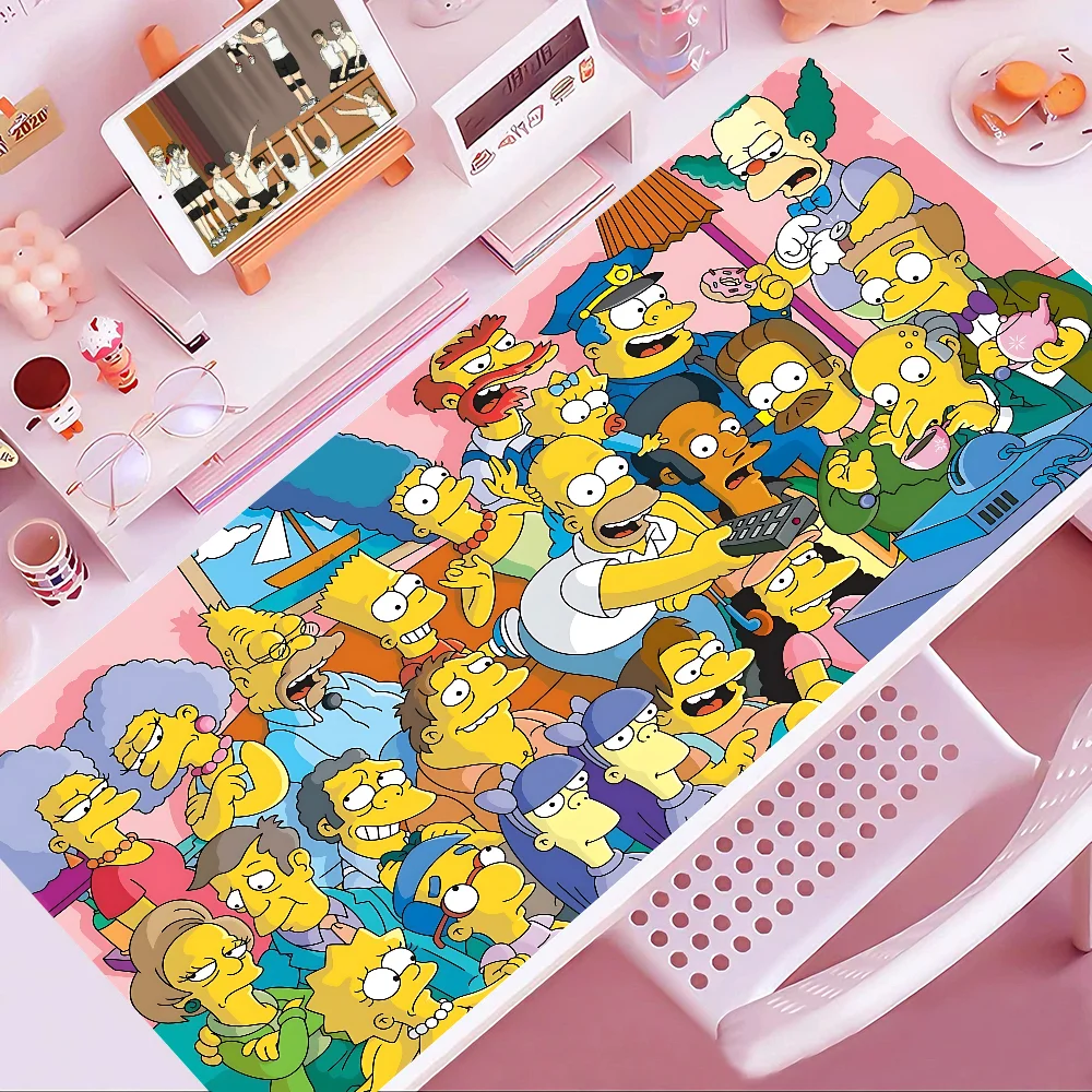 Cartoon Funny Family T-The S-Simpsons Mousepad New Arrivals Large Gaming Mousepad L XLXXL Gamer Mouse Pad Size For Keyboards Mat