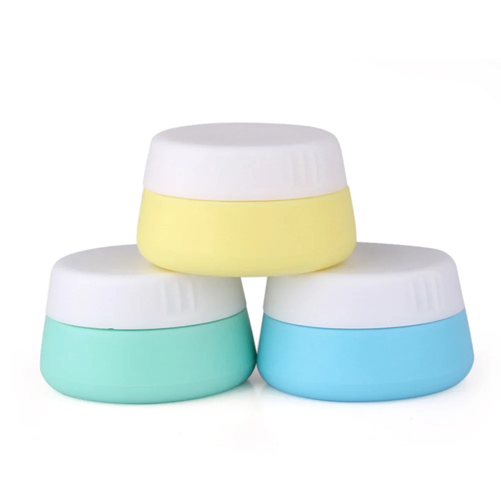 

3pcs 20ml Silicone Containers Cream Jar with Sealed Lids for Home and Outdoor travel container