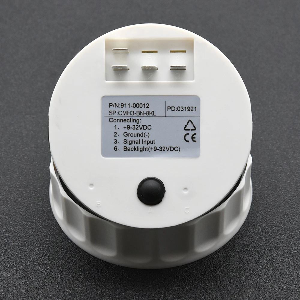 85MM Tacho Meter Gauge Universal Marine Car Tachometer 4000 RPM Digital LED Gauge with Red Backlight For Truck Boat Customized