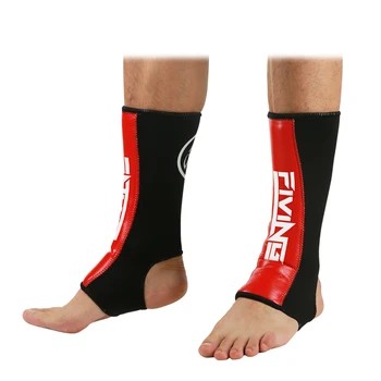 FIVING- 1 paio di parastinchi da boxe MMA supporto per caviglia uomo donna attrezzatura per kickboxing protezioni per karate Sanda Muay Thai Legging