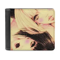 Y2K Anime Men's Wallet Leisure Travel Lightweight Portable Wallets Short Style Male Purse Y2K Aesthetic 2000S 90S Pink Retro