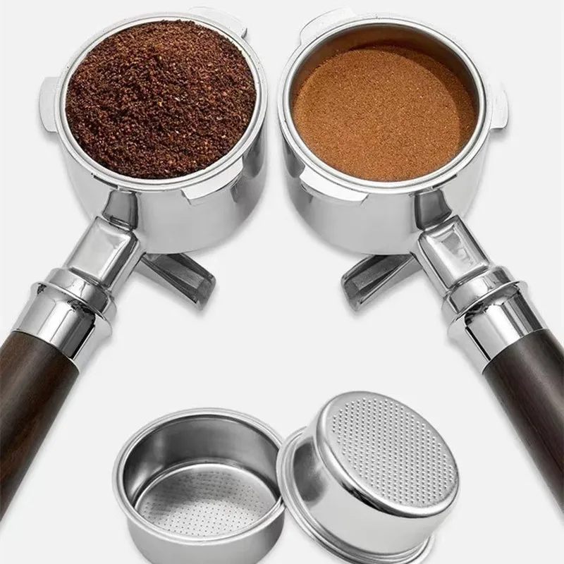 51mm Double Spout Portafilter Coffee Machine Filter Holder Replacement for HiBREW H10B H11 H8A Linea Classic EM450M Sangkee