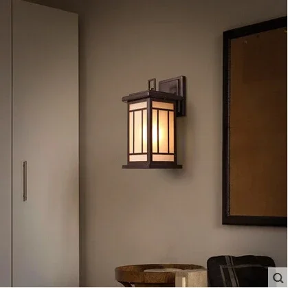 Vintage LED Wall Light Retro Loft Glass Lampshade Concise  Bedside Lamp Fixtures For Bar Cafe Living Room Home Lighting