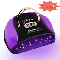 Secador de uñas LED UV de 57LED para un curado rápido, lámpara de esmalte de uñas en Gel, temporizador de secado de manicura, herramienta de salón de manicura con Sensor automático