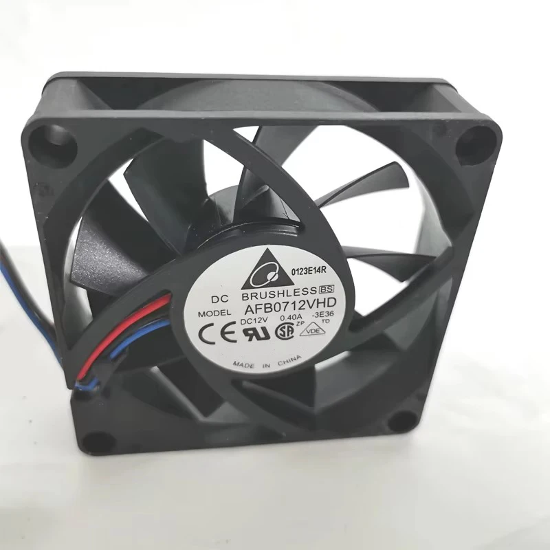 AFB0712VHD DC 12V 0.40A 70x70x20mm Brushless Cooling Fan 5000RPM 46.9CFM for 3D Printer Server